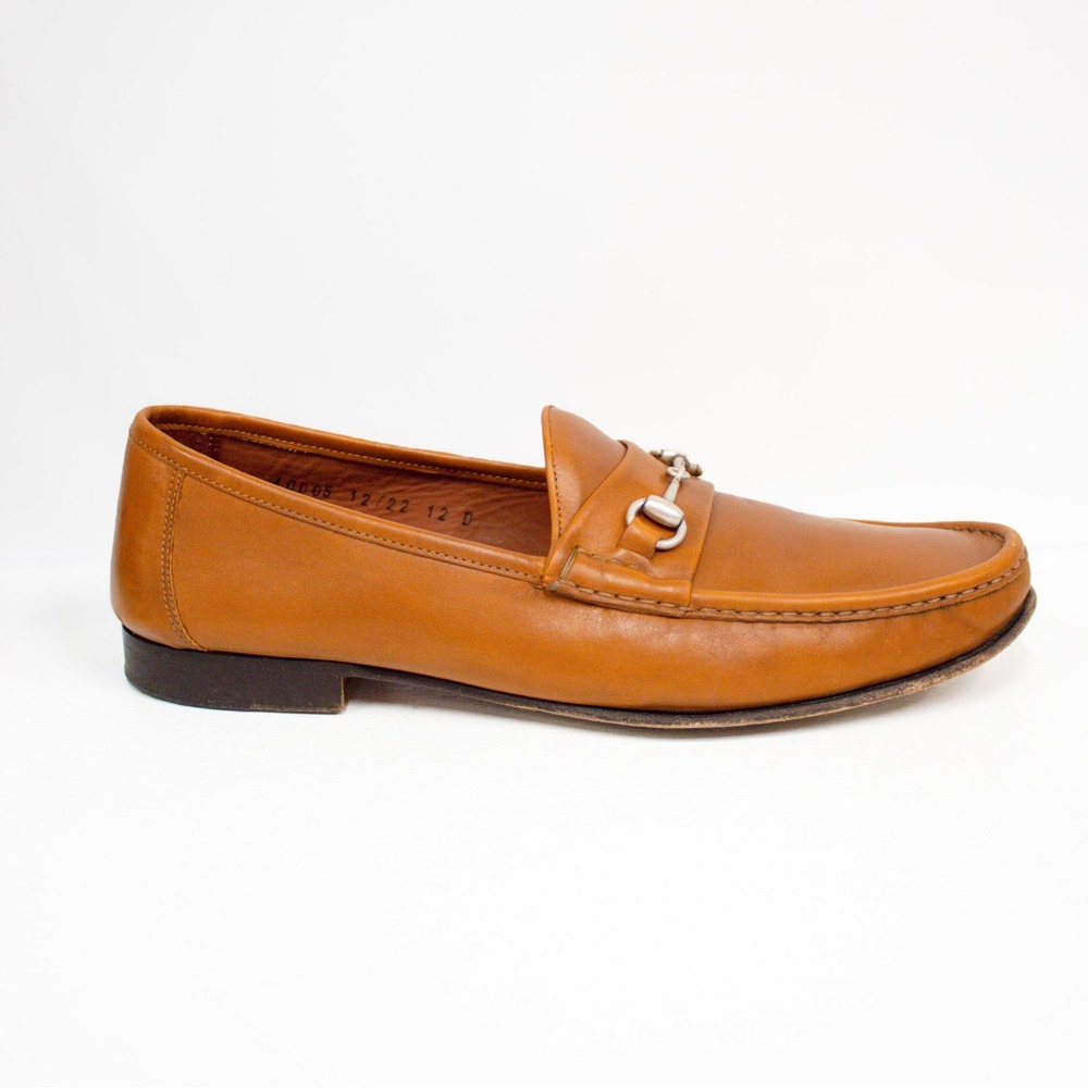 Allen Edmonds Verona II Mens Brown Leather Italian Bit Loafers 12 D 40005